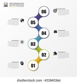 Timeline Infographic. Modern design template. Vector illustration