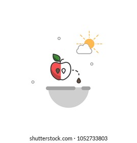 Timeline infographic of planting tree process, business concept flat design. vector illustration EPS10