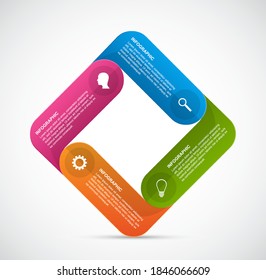 Timeline infographic for presentations and information banners.