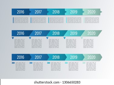 Timeline Infographic Set.