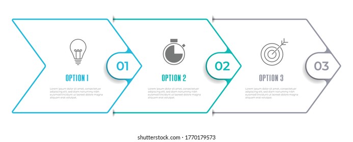 Timeline infographic template 3 options.