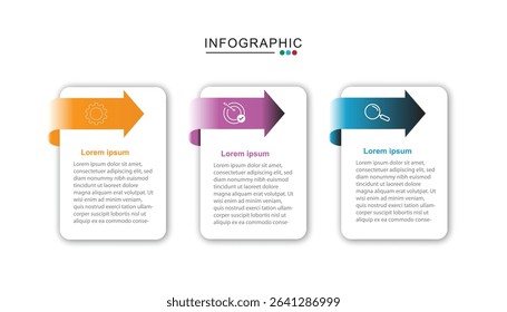 Timeline infographic template. 3 Step timeline journey, infographics design template. presentation graph. Business concept with 3 options, vector illustration.