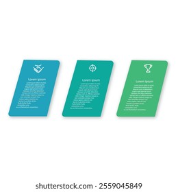 Timeline infographic template. 3 Steps timeline journey, Simple Flat calendar design template