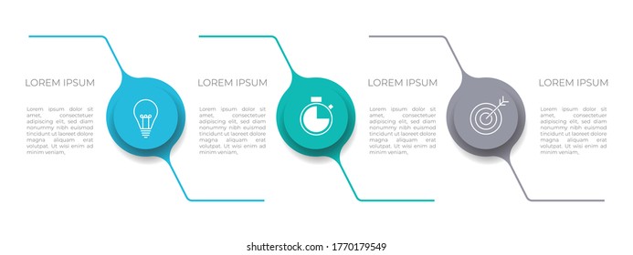 Timeline infographic template 4 options.