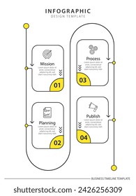 Timeline infographic template. 4 Step timeline journey, calendar Flat simple infographics design template. presentation graph. Business concept with 4 options, vector illustration.