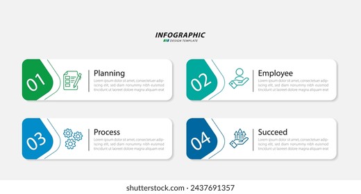 Timeline infographic template. 4 Step timeline journey, calendar Flat simple infographics design template. presentation graph. Business concept with 4 options, vector illustration.