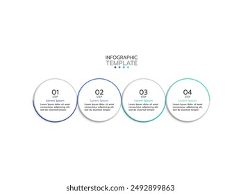 Timeline infographic template. 4 Step timeline infographics template. presentation graph. Business concept with 4 options, vector illustration.