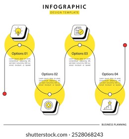 Timeline infographic template. 4 Step timeline journey, calendar Flat simple infographics design template. presentation graph. Business concept with 4 options, vector illustration.