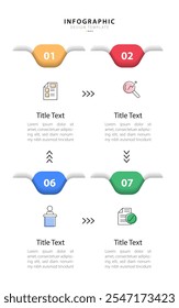 Modelo de infográfico de linha do tempo. 4 Passo viagem de linha do tempo, calendário Modelo simples de design de infográficos plano. gráfico de apresentação. Conceito de negócios com 4 opções, ilustração vetorial.