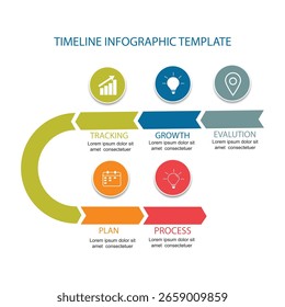 timeline infographic template, business infographic, timeline, growth, editable chart, strategy, whit 5 steps option success, modelo infográfico de linha de tempo, infográfico de negócios, linha de tempo, crescimento, gráfico editável, estratégia, sucesso da opção de 5 etapas.