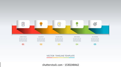 Timeline infographic template. Can be used for web, diagram, chart, graph, report, presentation.