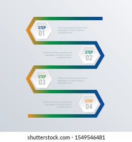 Timeline infographic template design. Business concept infograph with 4 options, steps or processes. Vector visualization can be used for workflow layout, diagram, annual report, web