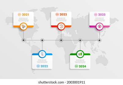 Timeline infographic template design. Can be used for workflow layout, diagram, annual report, web design, steps or processes