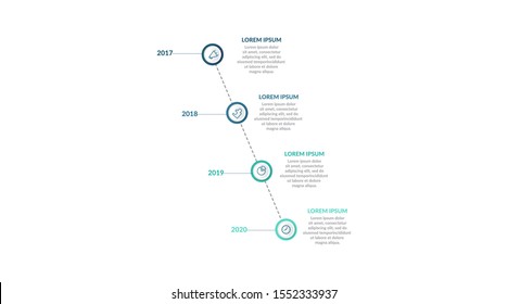 timeline infographic template design for presentation