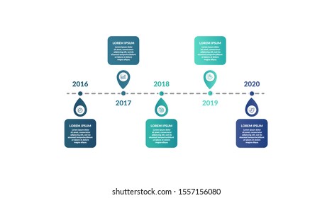 timeline infographic template design for presentation