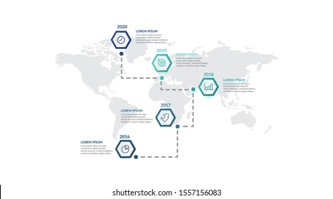timeline infographic template design for presentation