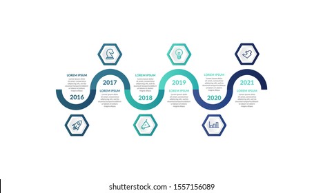 timeline infographic template design for presentation