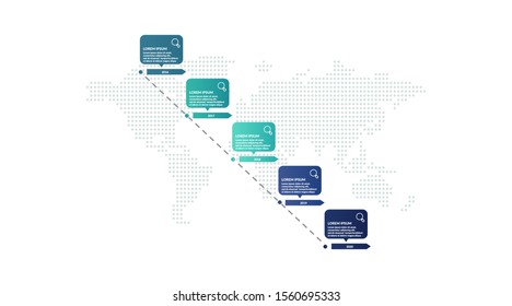 timeline infographic template design for presentation