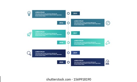 timeline infographic template design for presentation