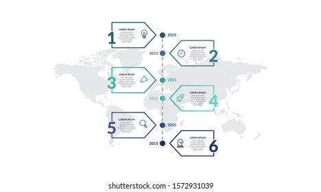 timeline infographic template design for presentation