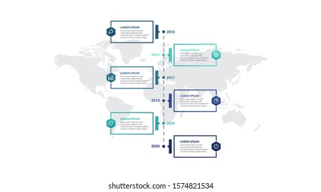 timeline infographic template design for presentation