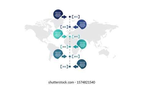 timeline infographic template design for presentation