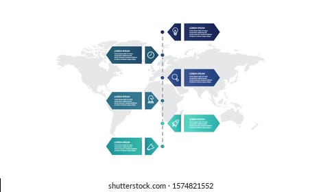 timeline infographic template design for presentation