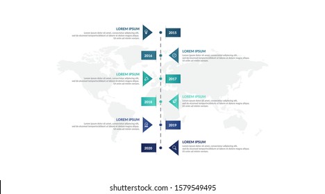 timeline infographic template design for presentation