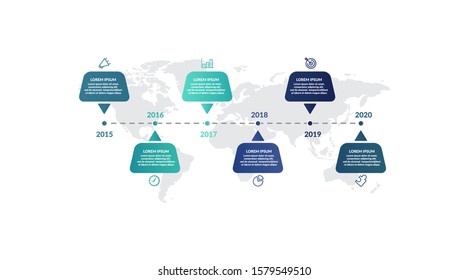 timeline infographic template design for presentation