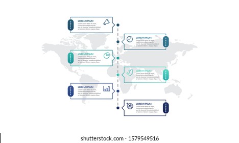 timeline infographic template design for presentation