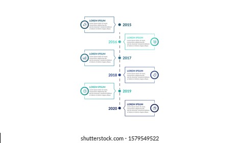 timeline infographic template design for presentation