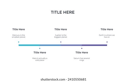 timeline infographic template design for presentation