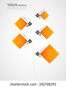 timeline infographic template with icons