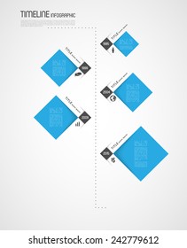 timeline infographic template with icons