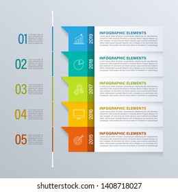 Timeline Infographic Template Vector for Diagrams, Graphs, Web Design.