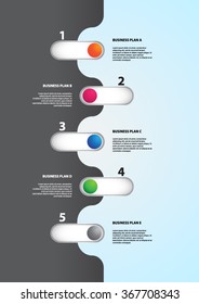 Timeline infographic template, vector illustration