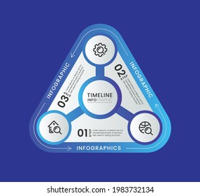 Timeline infographic three step with best elements