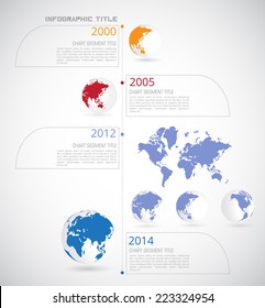 Timeline Infographic, vector 