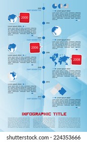 Timeline Infographic, vector 