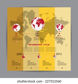 Timeline infographic, vector 