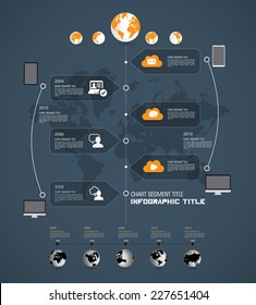 Timeline infographic, vector 