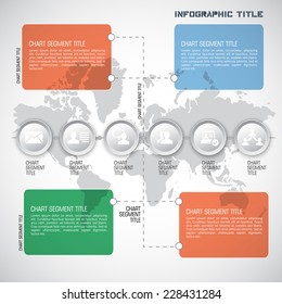 Timeline infographic, vector 