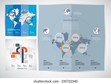 Timeline infographic, vector 