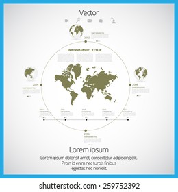 Timeline infographic, vector 
