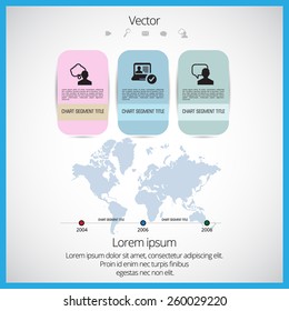 Timeline infographic, vector 