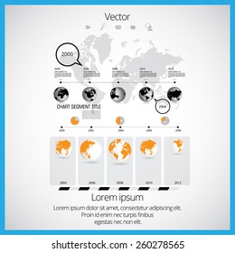 Timeline infographic, vector 