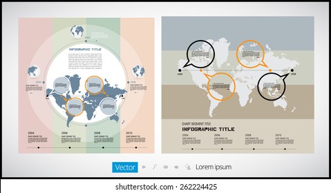 Timeline infographic, vector