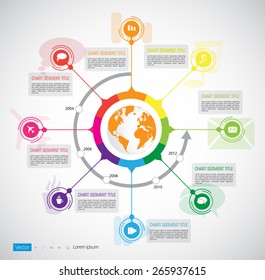 Timeline. Infographic vector