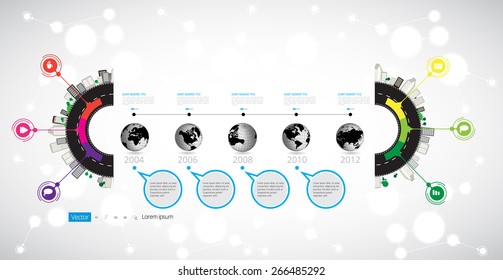 Cronograma. Vetor infográfico