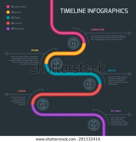 timeline infographic vector cv resume business stock vector royalty cv timeline
